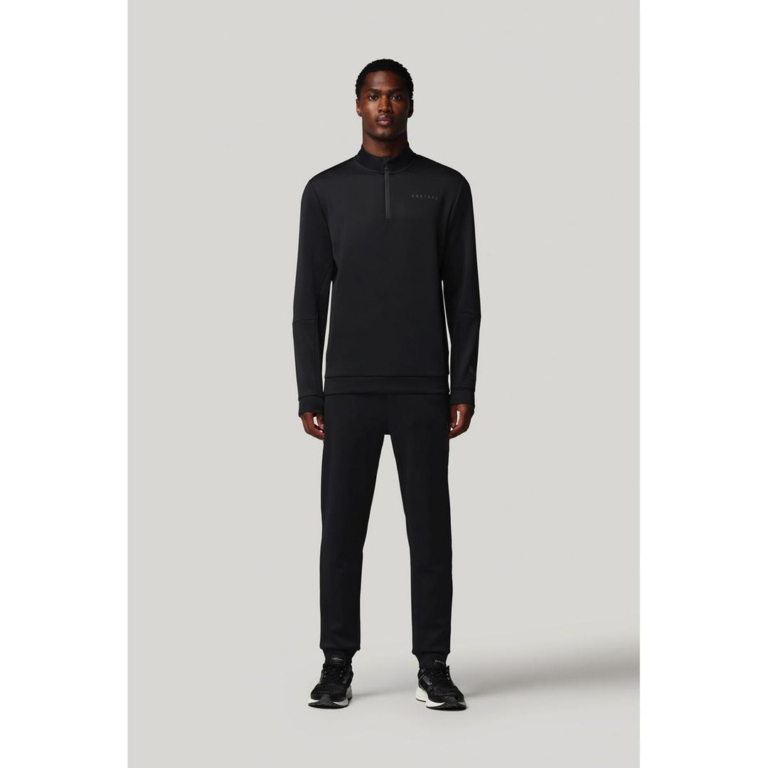 Castore FLEX 1/4 ZIP SWEATSHIRT CASTORE BLACK/CASTORE GUNMET
