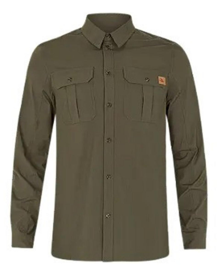 Seeland Selous L/S Cargo Shirt Grape leaf