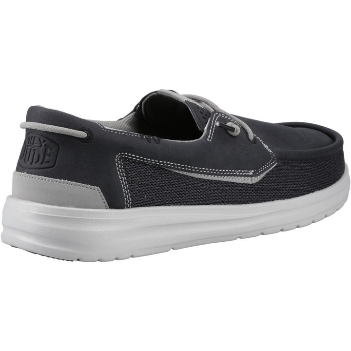 HEYDUDE Welsh Grip Classic Mesh Shoes Black/Storm Gray