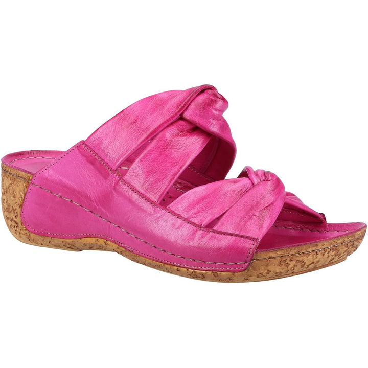 Riva Blackwood Sandal Fuchsia
