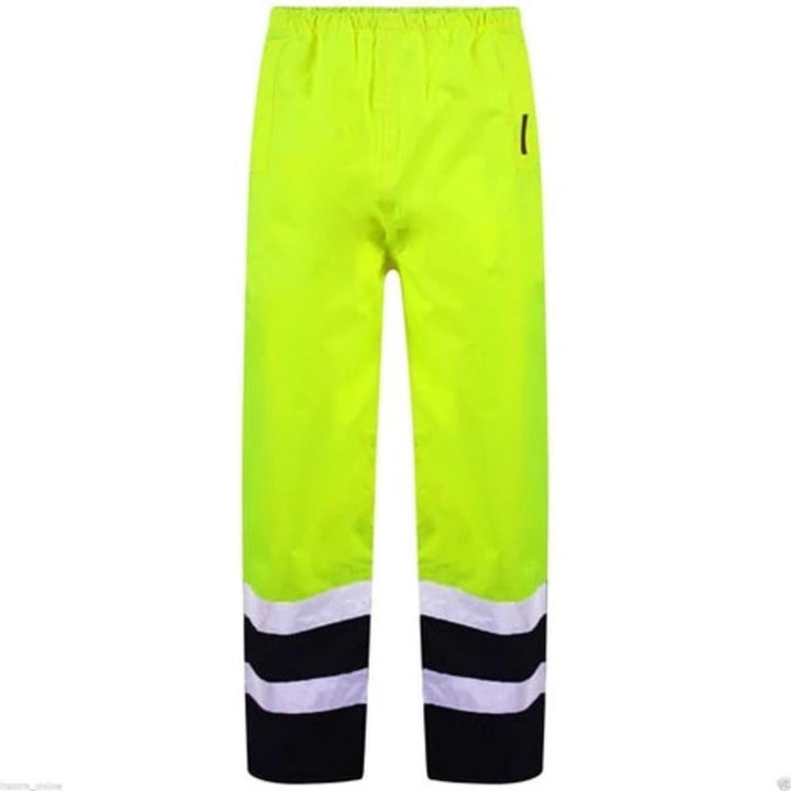 Standsafe Hi Vis HV306 Over Trousers - Waterproof - Yellow/Navy