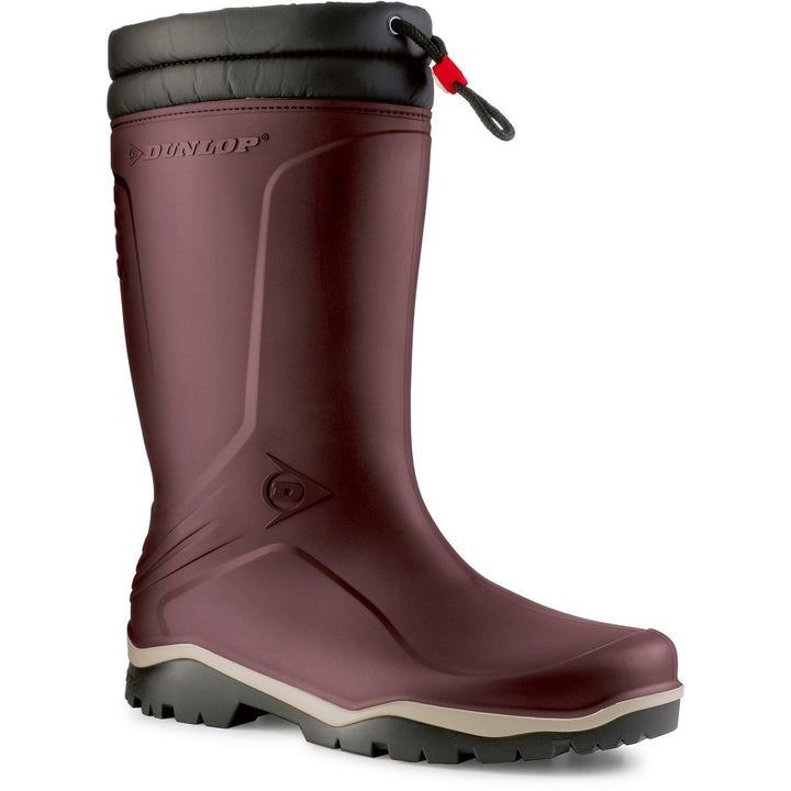 Dunlop Blizzard Wellington Burgundy/Grey/Black
