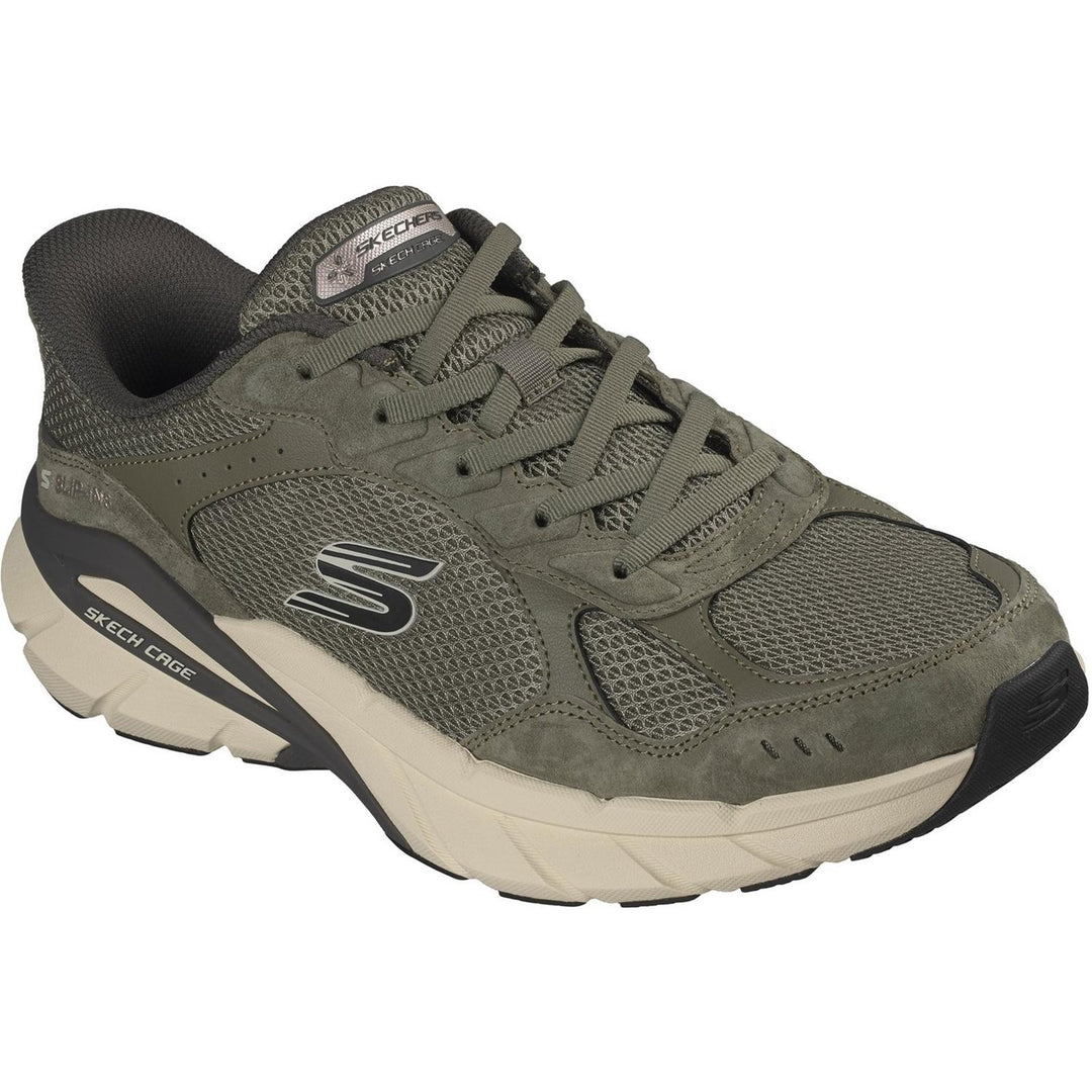 SKECH CAGE LEXON Olive Suede/Mesh