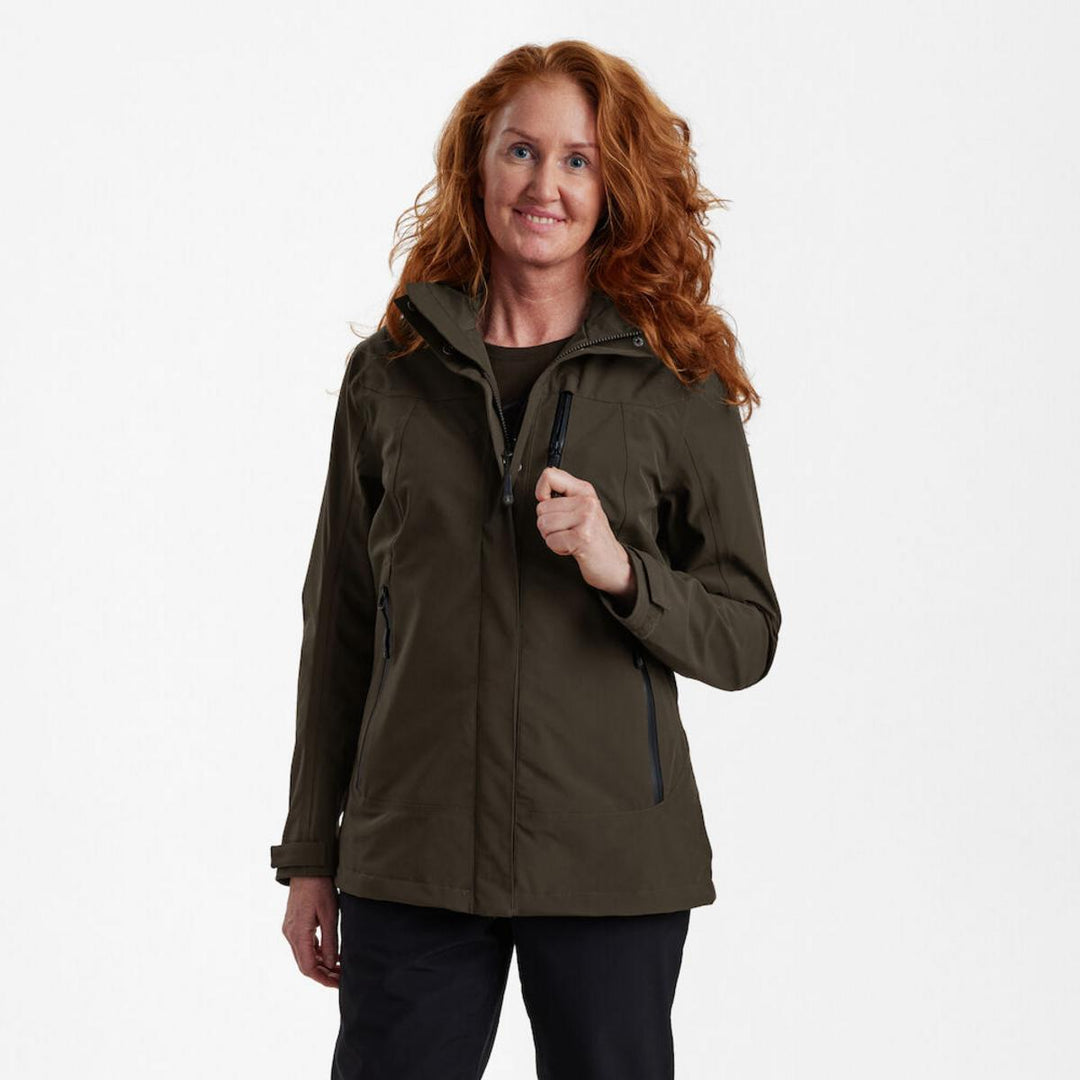 Deerhunter Lady Sarek Shell Jacket with hood - Fallen Leaf