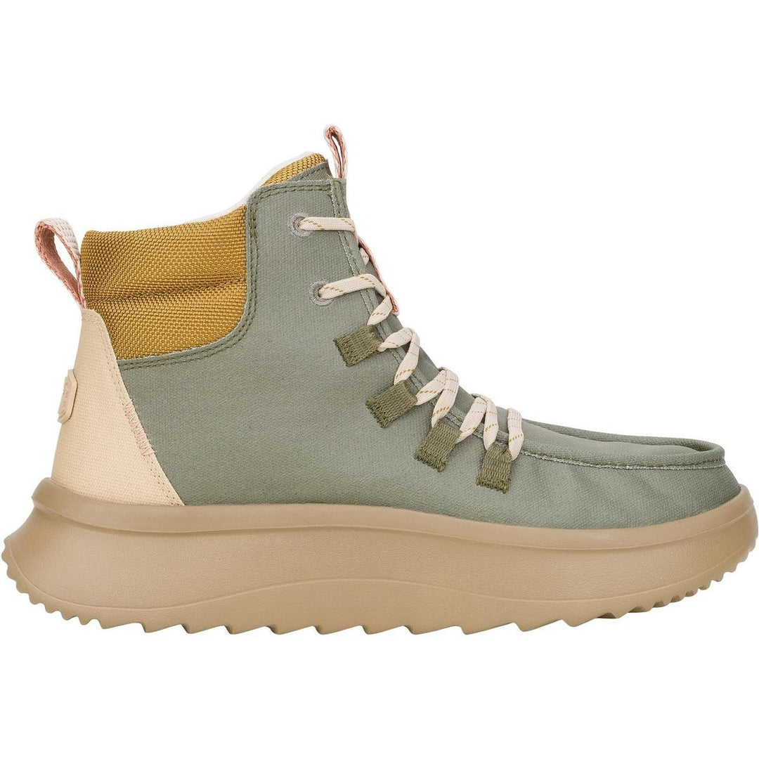 HEYDUDE Wendy Peak Apres Ankle Boots Olive