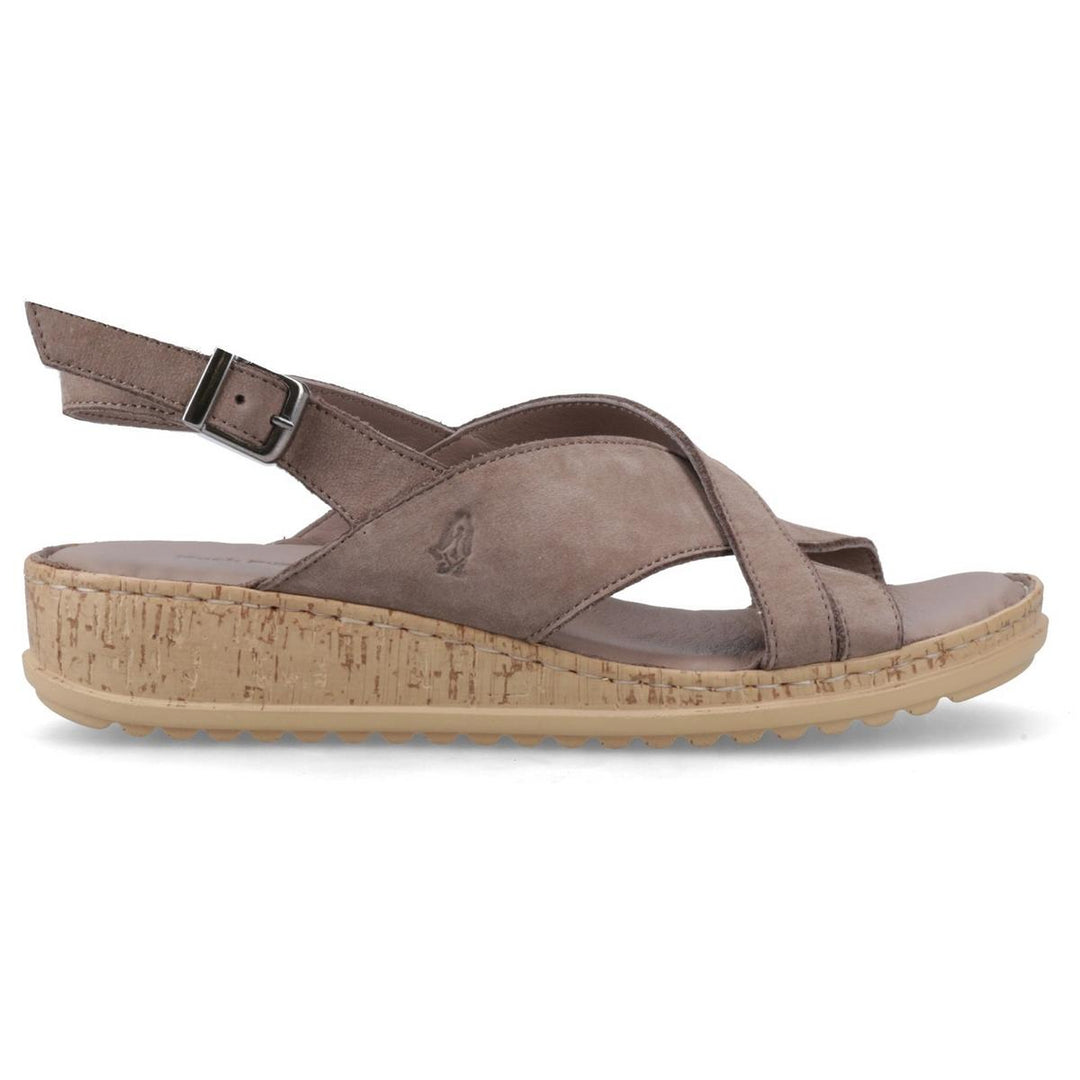 Hush Puppies Elena Cross Over Wedge Sandal Fossil – view 5