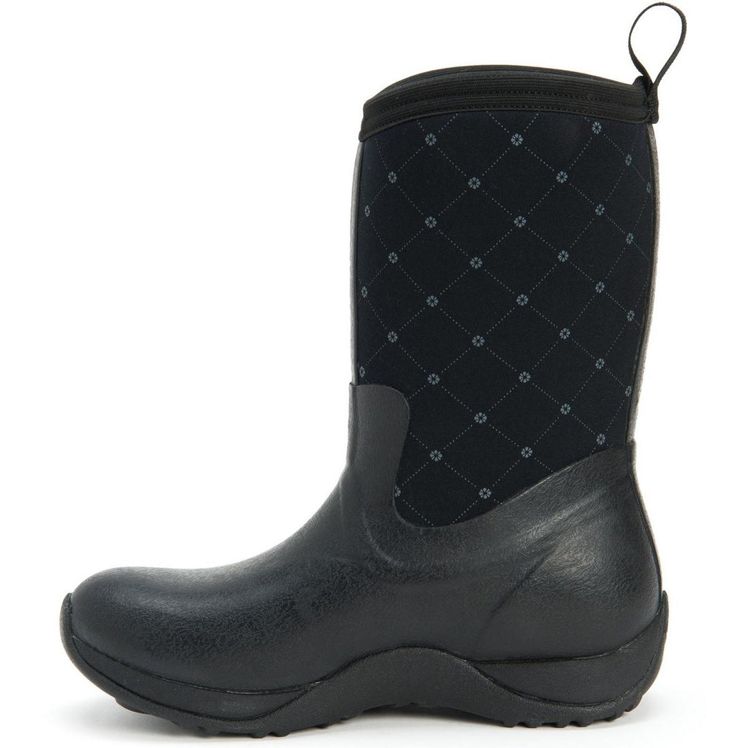 Muck Boots Arctic Weekend Pull On Wellington Boot Black Quil – view 7