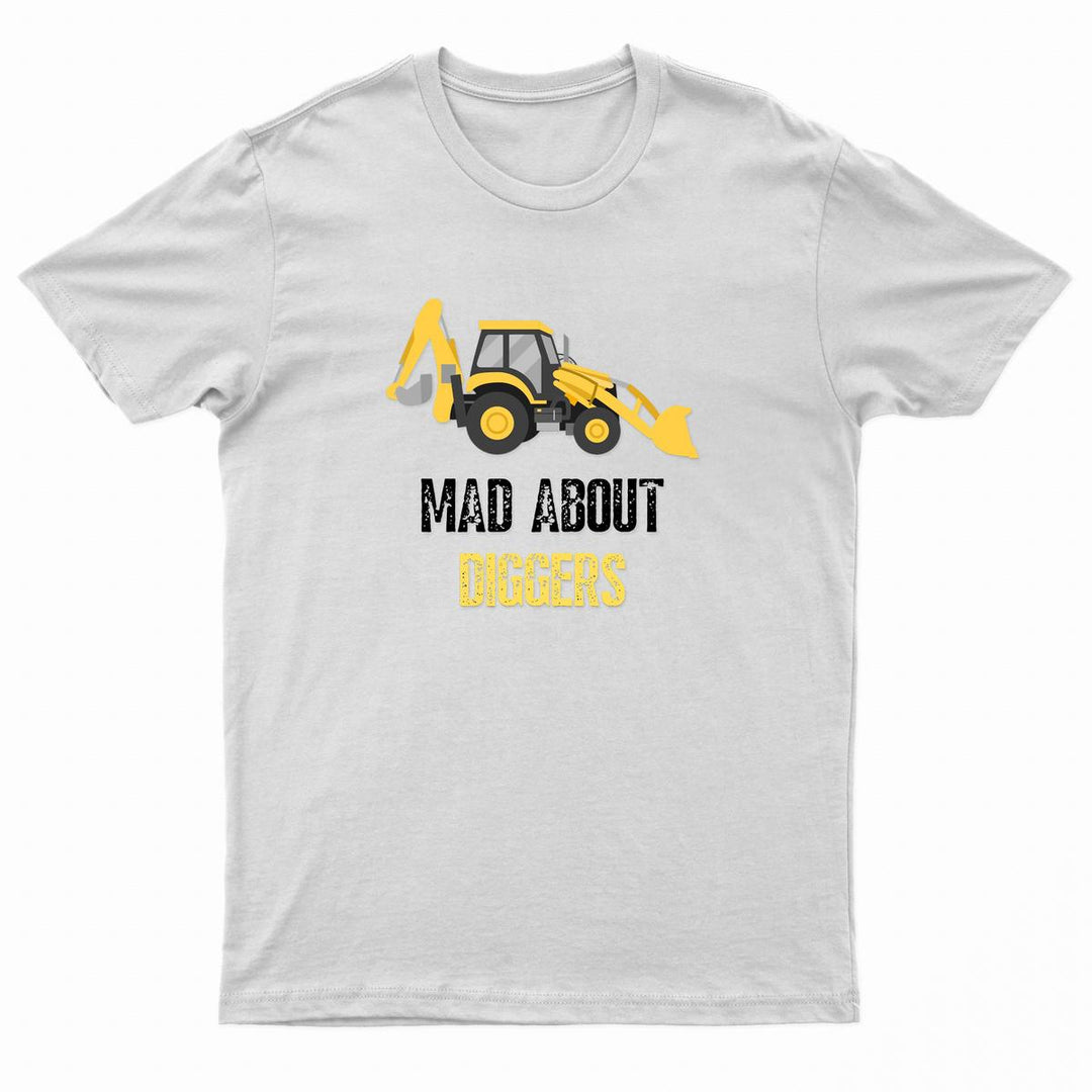 Urban Road Kids Unisex "MAD ABOUT DIGGERS" T-Shirt