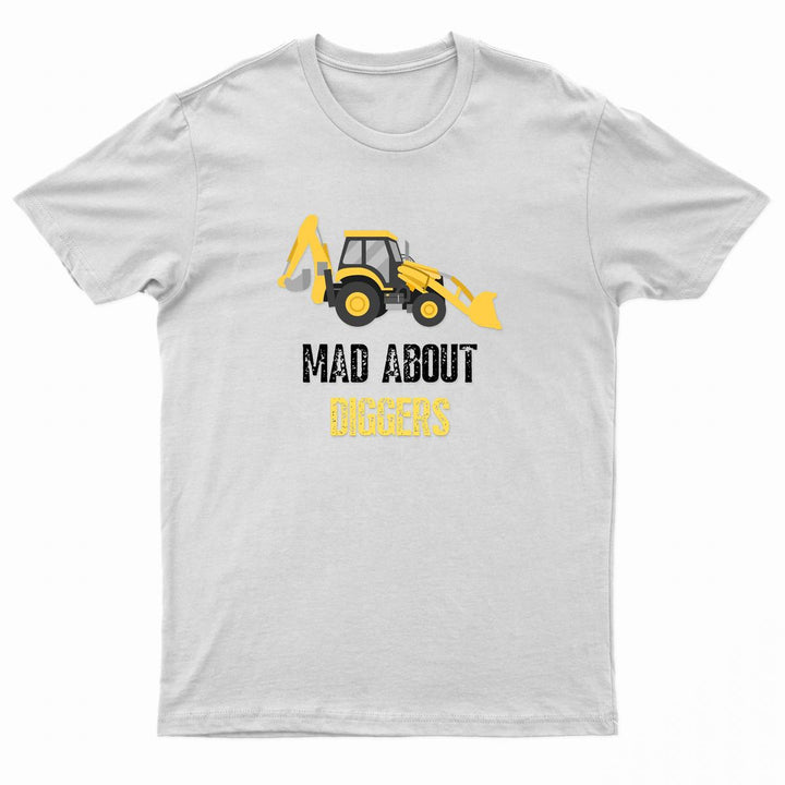 Urban Road Kids Unisex "MAD ABOUT DIGGERS" T-Shirt