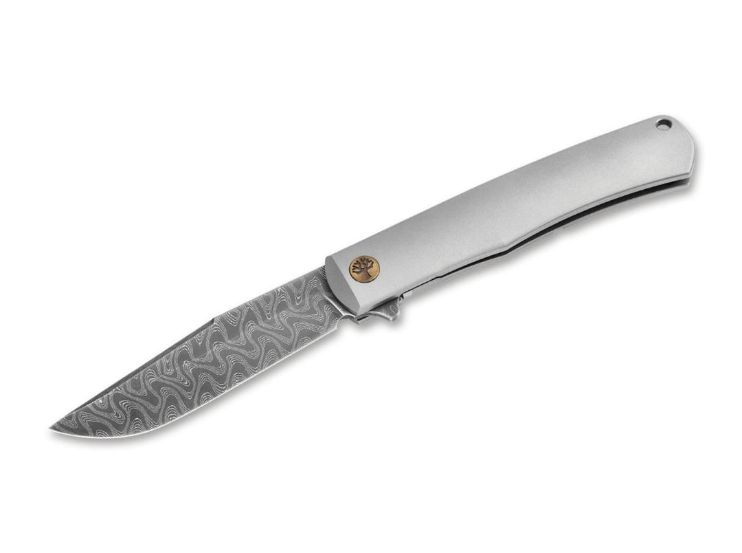Böker Damast Annual Knife 2025 Titanium Folding Knife