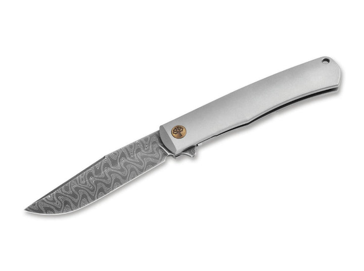 Böker Damast Annual Knife 2025 Titanium Folding Knife