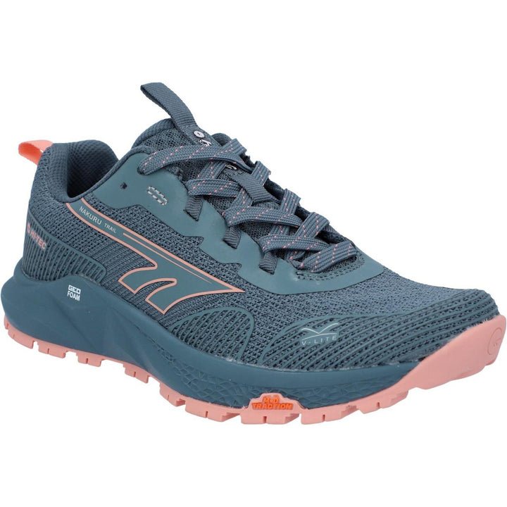 Hi-Tec Geo Nakuru Trainers Flintstone/Coral