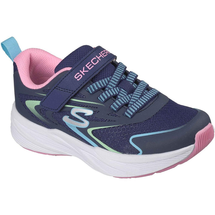 Skechers Microspec Tread Hyper Speed Trainers Navy/Multi