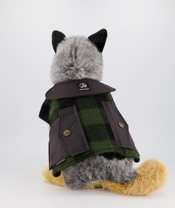 Classic Dog Cover Olive/Black Check