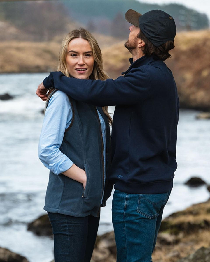 Hoggs of Fife Galloway 1888 Plain 1/4 Zip Sweatshirt – view 2