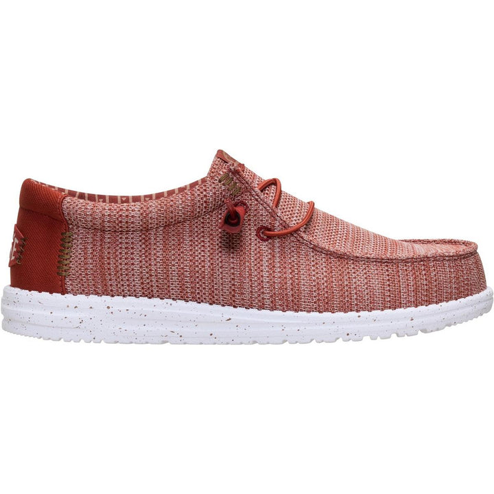 HEYDUDE Wally Stretch Sox Slip on Shoe Burnt Red/Multi