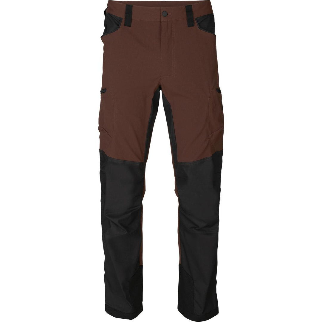 Harkila Ragnar Trousers in Burgundy/Black
