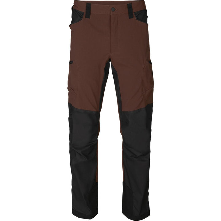 Harkila Ragnar Trousers in Burgundy/Black