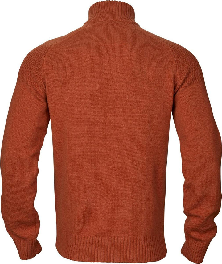 Harkila Vincent merino half zip pullover Bombay brown