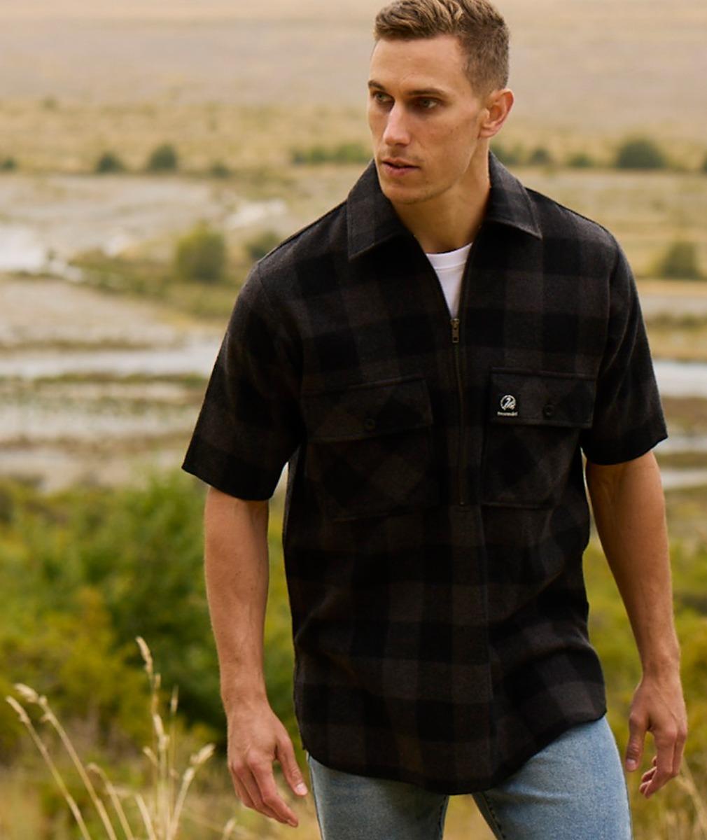 Swanndri Henderson Jacket - Grey/Black Check