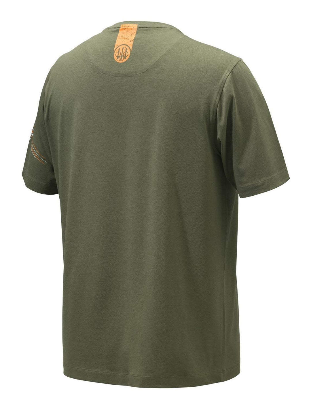 Beretta Lines T-Shirt Men's Green Stone Cotton Tee – view 4