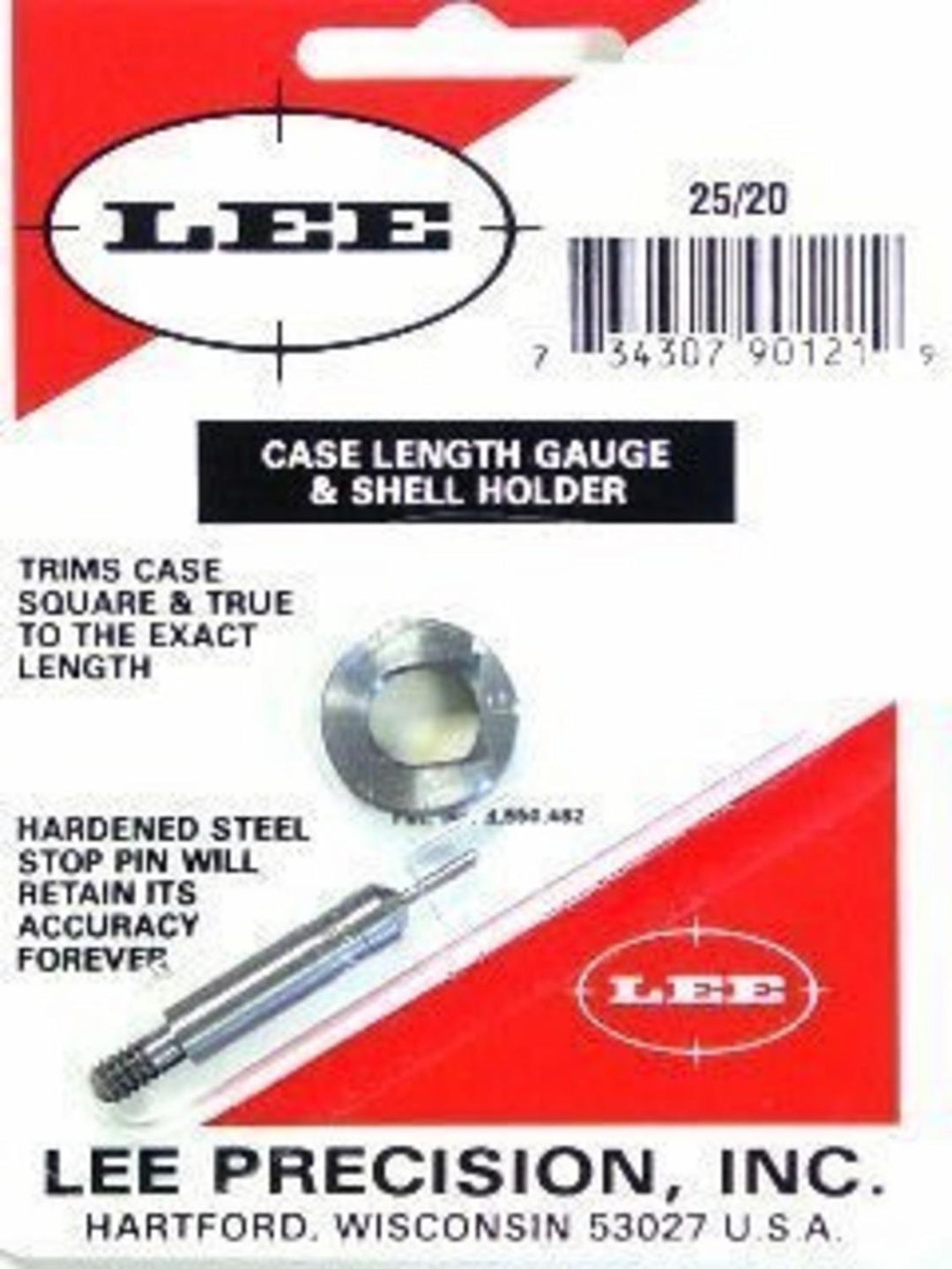 Lee Precision 25-20 WCF Case Length Gauge and Shell Holder