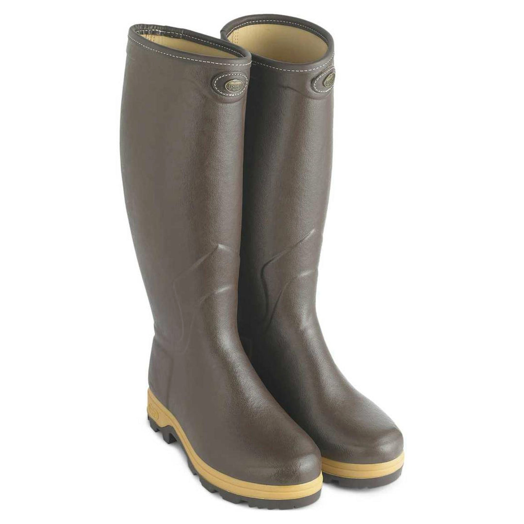 Le Chameau Men's Saint-Hubert Heritage Leather Lined Boot - Handcrafted from start to finish by a Master Bootmaker, Featuring our supple and flexible Chamolux rubber, exclusive