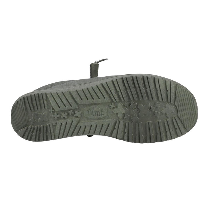 HEYDUDE Wally Stretch Canvas Shoes Deep Green