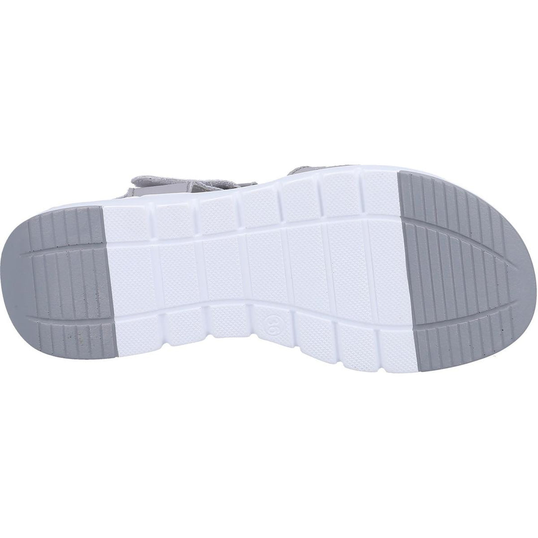 Fleet & Foster Valencia Leather Summer Sandal Grey