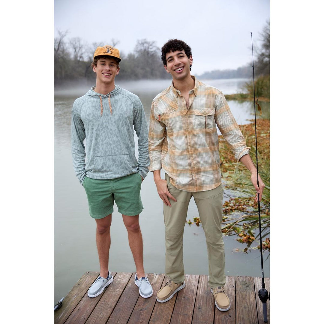 HEYDUDE Welsh Grip Classic Mesh Shoes Incense/Morel Brown