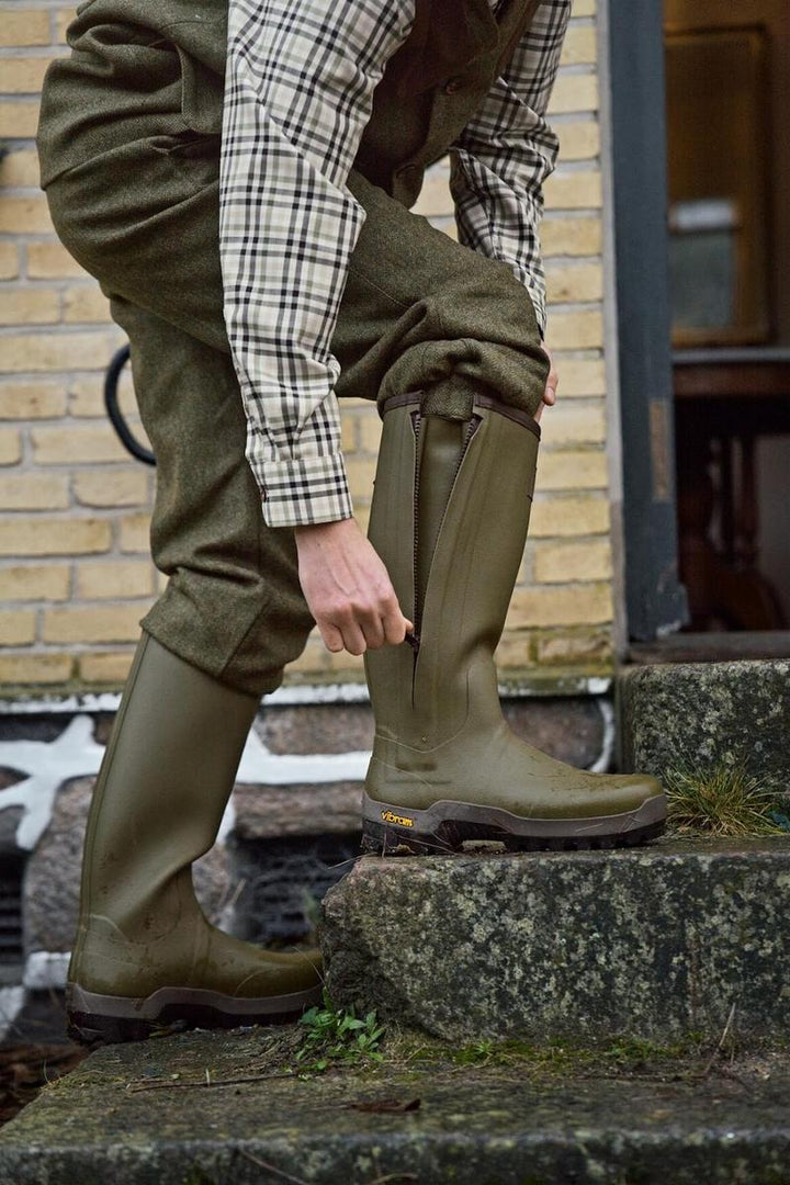 Harkila Forester Zip Rubber Boot Dark
