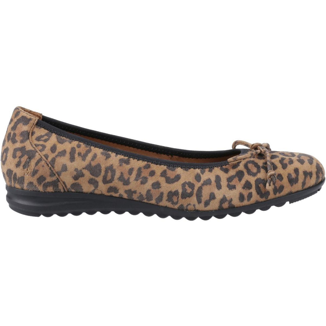 Hush Puppies Lucille Bow Ballerina Leopard – view 5