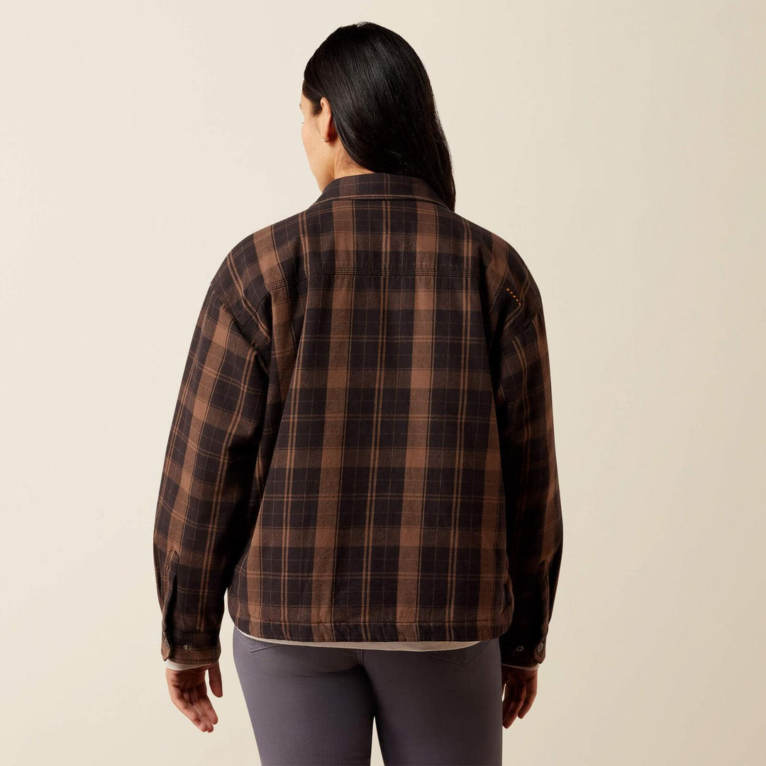 Ariat Ladies Rebar Flannel Insulated Shirt Jacket – view 2