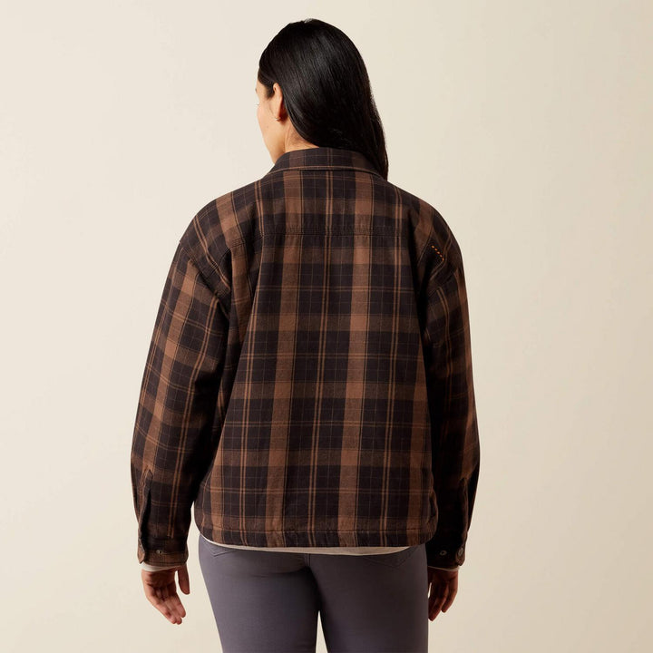 Ariat Ladies Rebar Flannel Insulated Shirt Jacket – view 2
