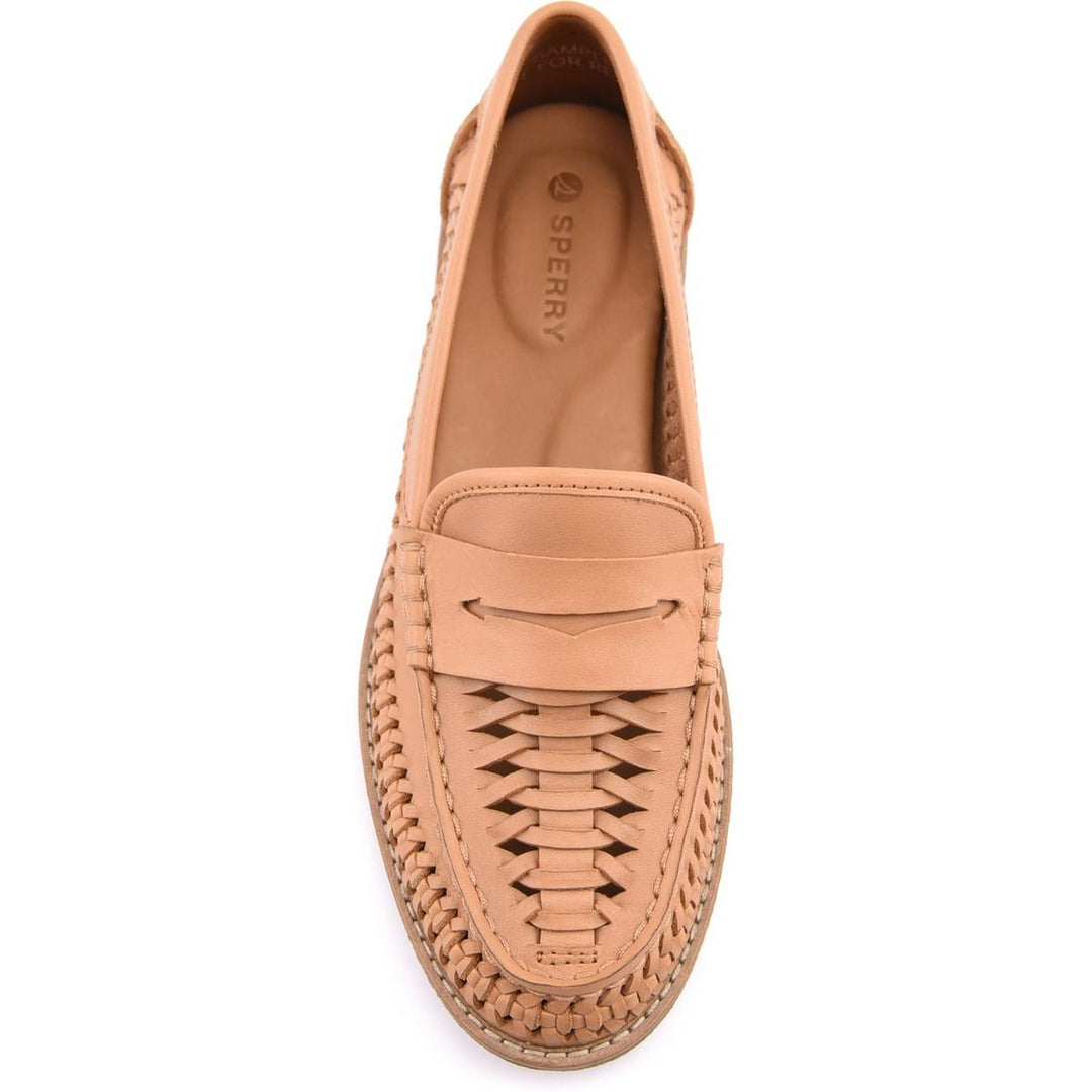 Sperry Woven Seaport Penny Mocassin Tan