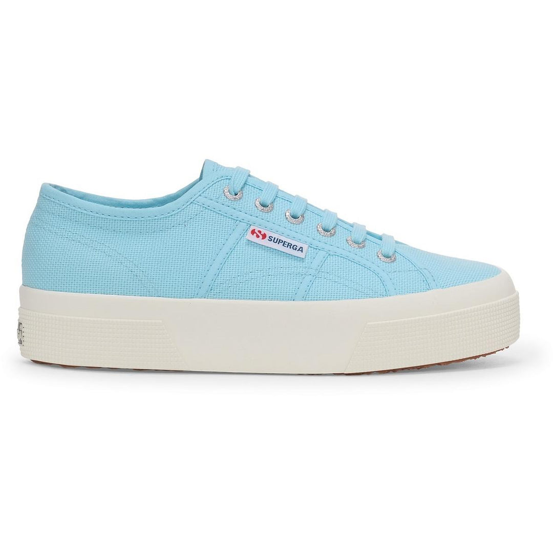 Superga 2740 PLATFORM Trainers Crystal Azul