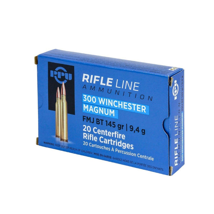 PPU Prvi Partizan .300 Win Mag 145gr FMJ Rifle Ammo, 20 Rounds