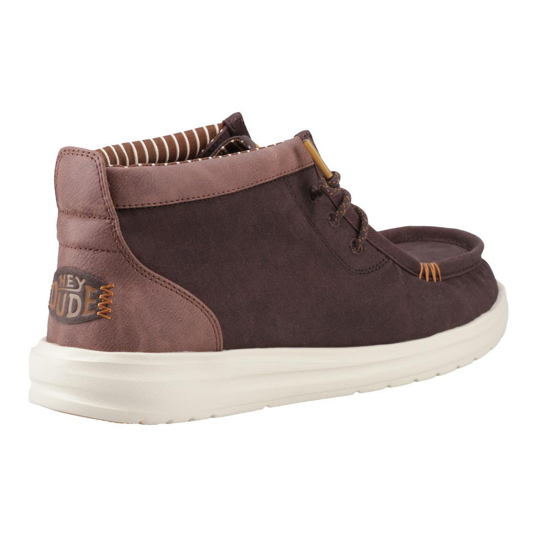 HEYDUDE Wally Mid GripR Boots Mole Brown/Downtown