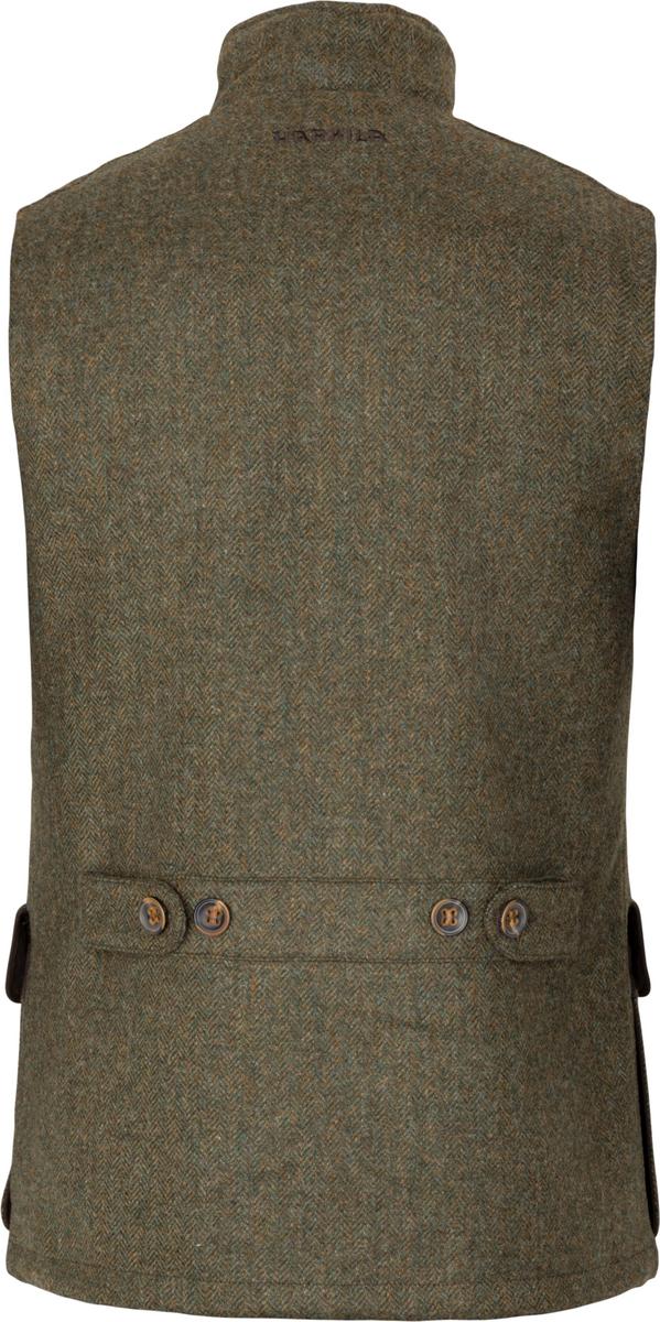 Harkila Kenmore waistcoat Forest green/Herringbone