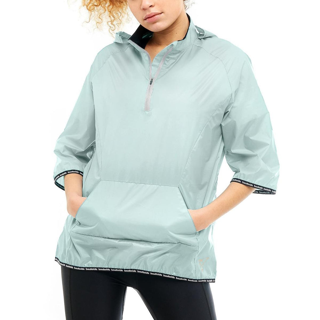 Boudavida Boudavida Packable Rain Mac Light Turquoise/Mint