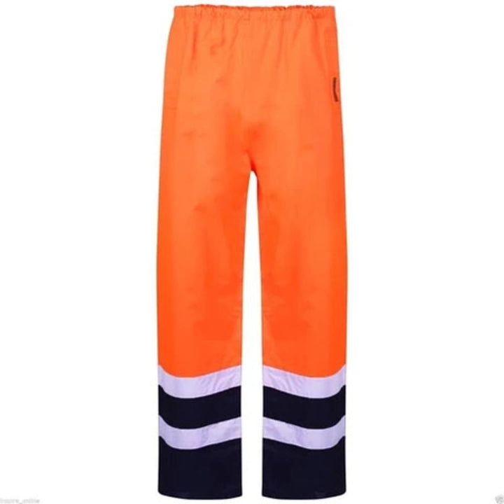 Standsafe Hi Vis HV306 Over Trousers - Waterproof - Orange/Navy