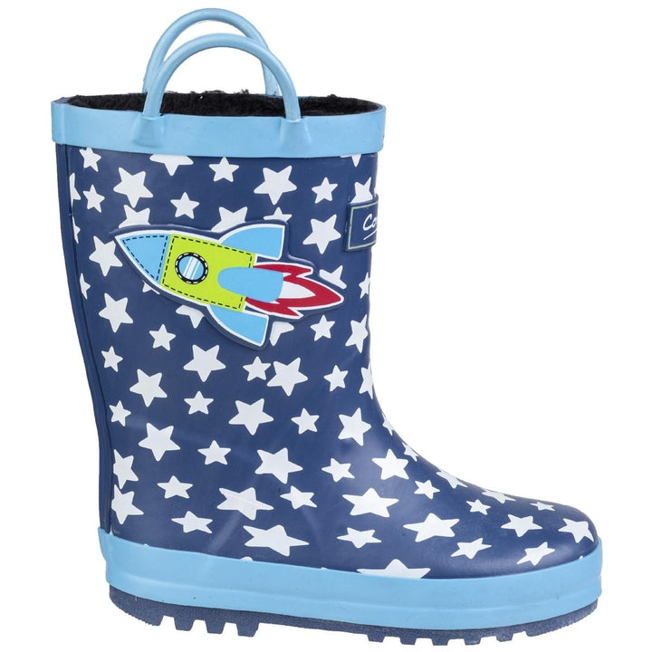 Cotswold Sprinkle Junior Wellington Boot Dark Blue &