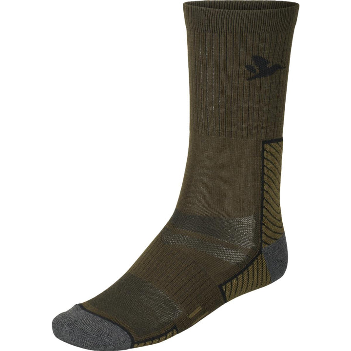 Seeland Field Merino Sock  2Pack Pine Green/Military Olive