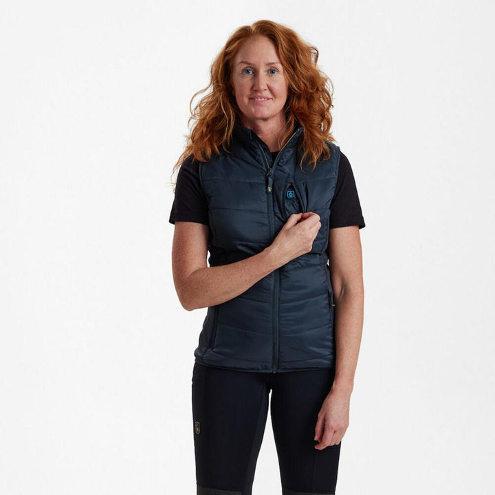 Deerhunter Lady Heat Padded Waistcoat Dark Blue