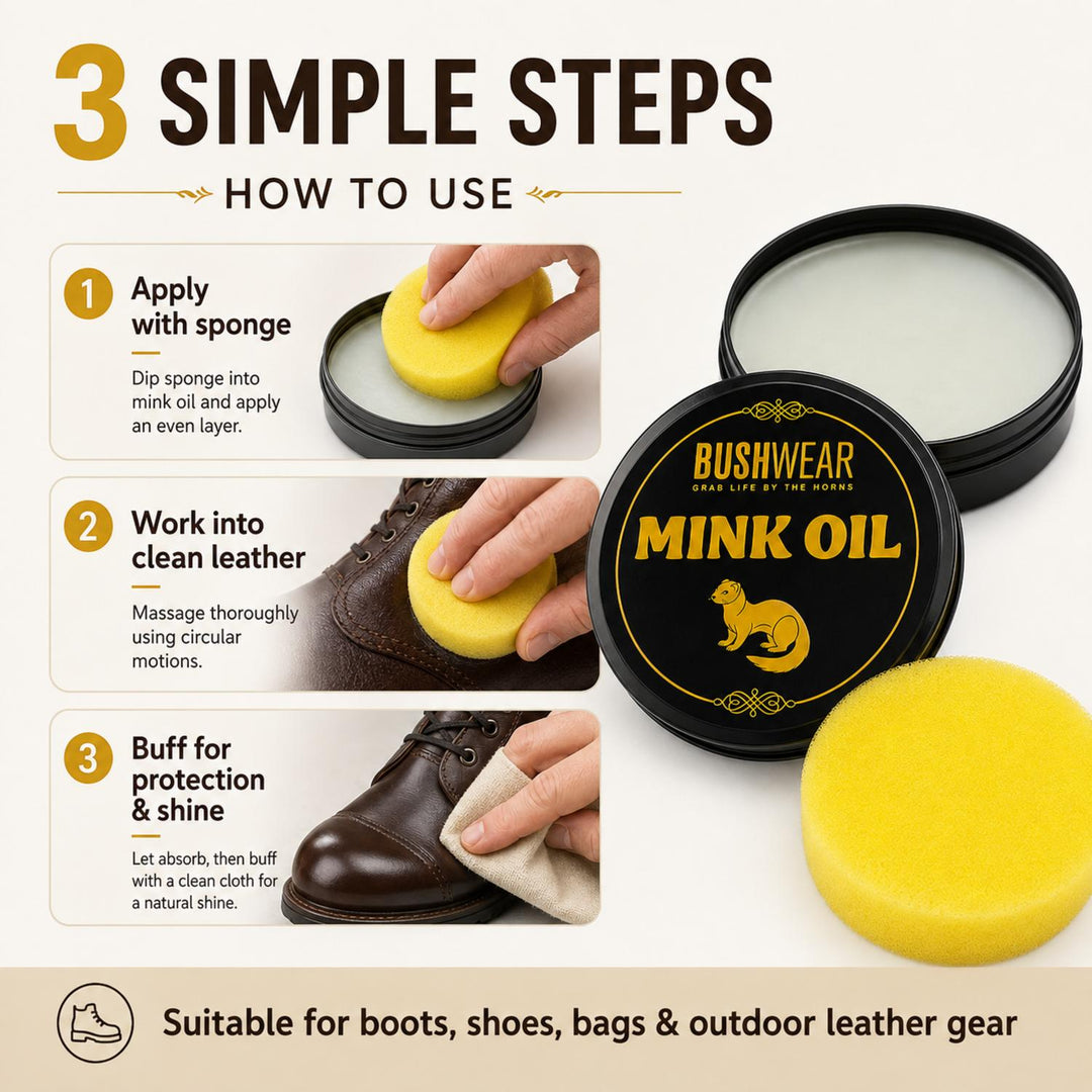 BushWear Mink Oil Leather Conditioner 100ml – Waterproofing – view 4
