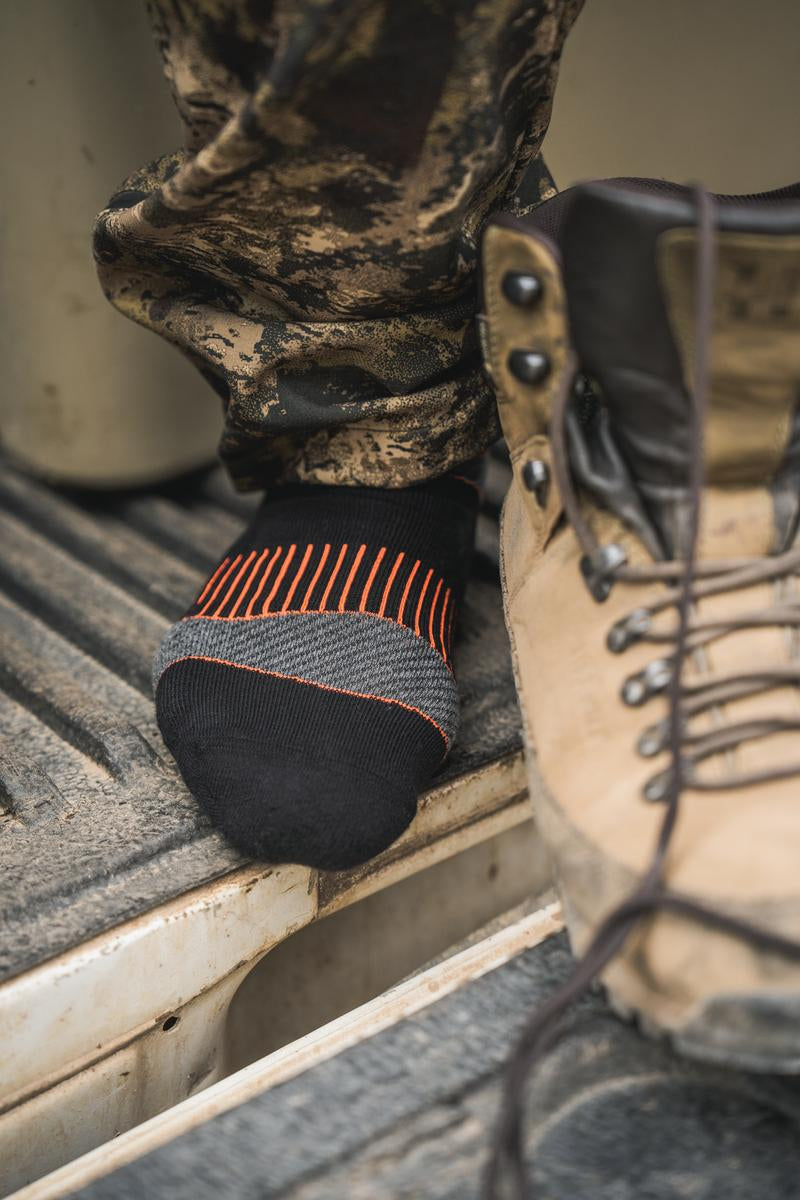 Seeland Field Coolmax Sock  2Pack Black Dark Grey