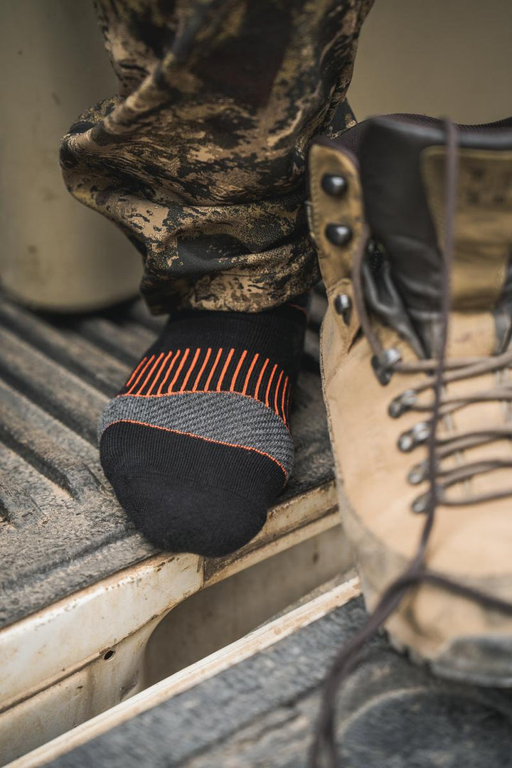 Seeland Field Coolmax Sock  2Pack Black Dark Grey