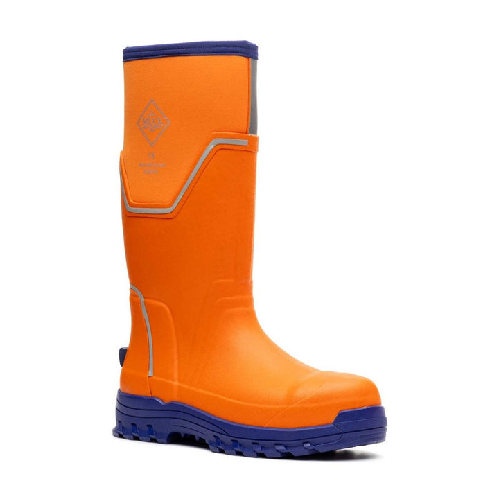 Muck Boots Grit S5 Safety Wellington Orange/Blue