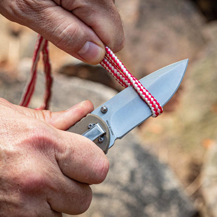 Smiths Satin Drop Point Blade - Desert Tan