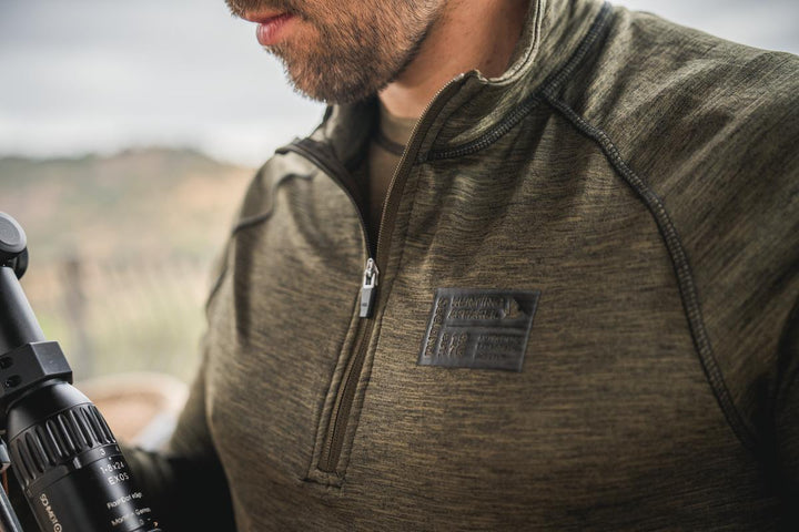 Seeland Peak Half Zip Pine green melange